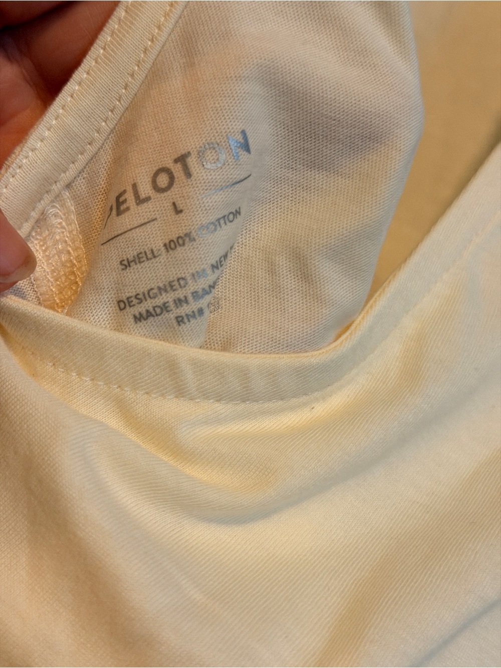 Peloton Cream Keyhole Tank Top - Picture 5 of 5